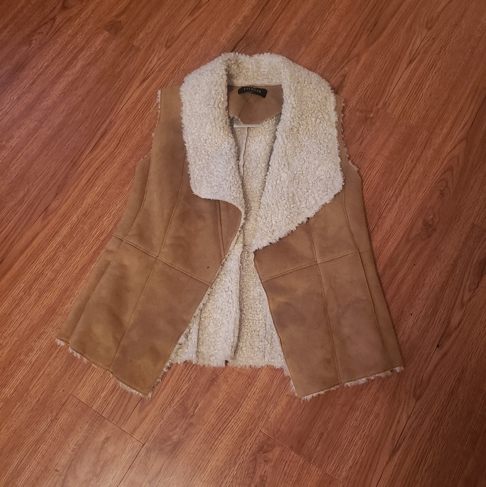 Small Talbots Brown Suede Vest. BRAND NEW!